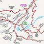 Mappa itinerario Buite – Hinkler, Pratomagno