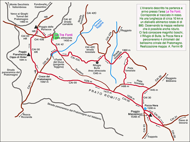 Mappa per Buite e Pozza Nera