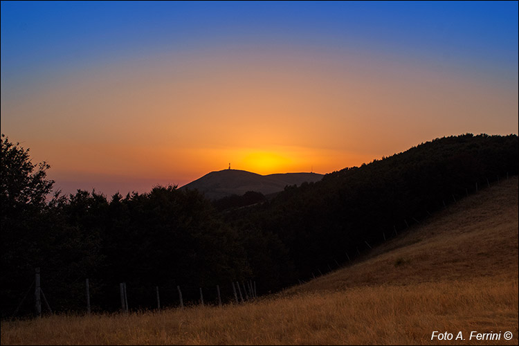 Tramonto dalla Pozza Nera